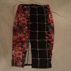 Pencil Skirt with Split in Front